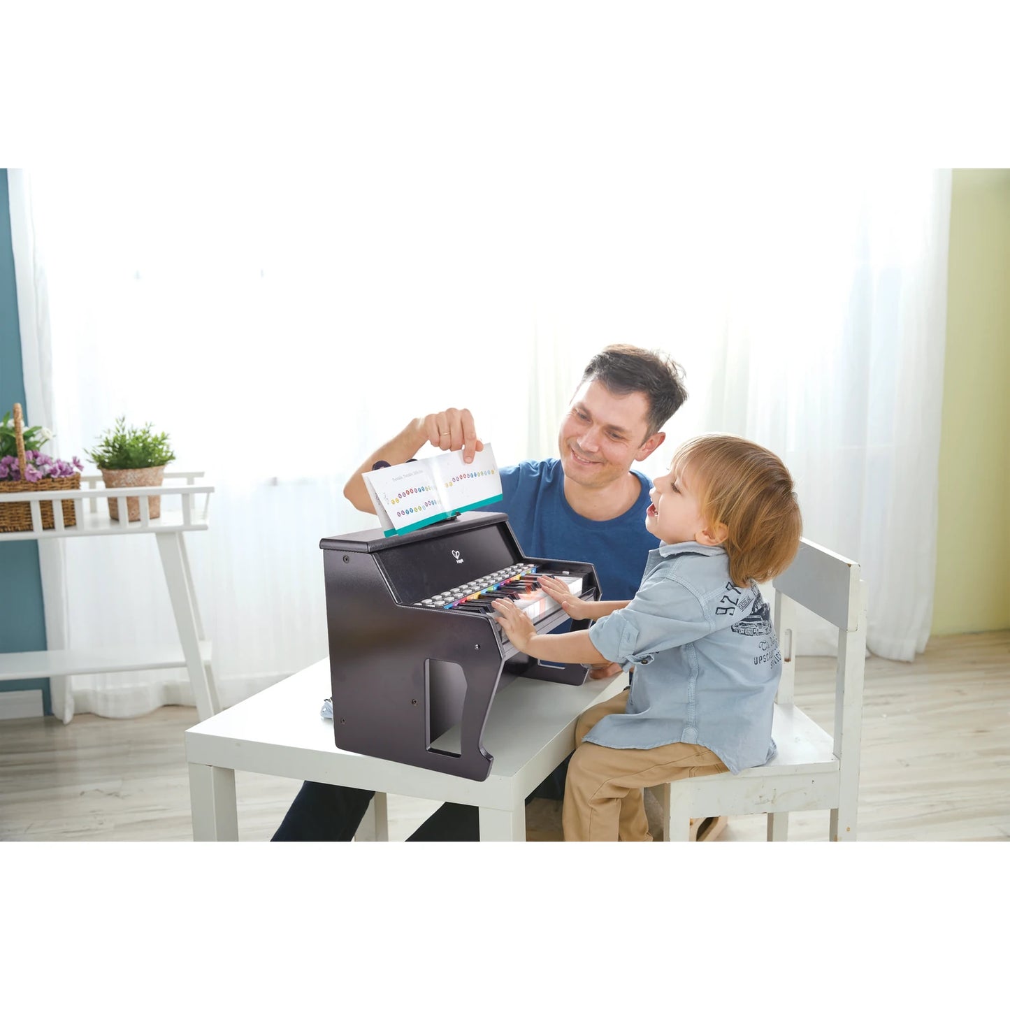 Learn With Electric Piano With Stool - Hape MENA