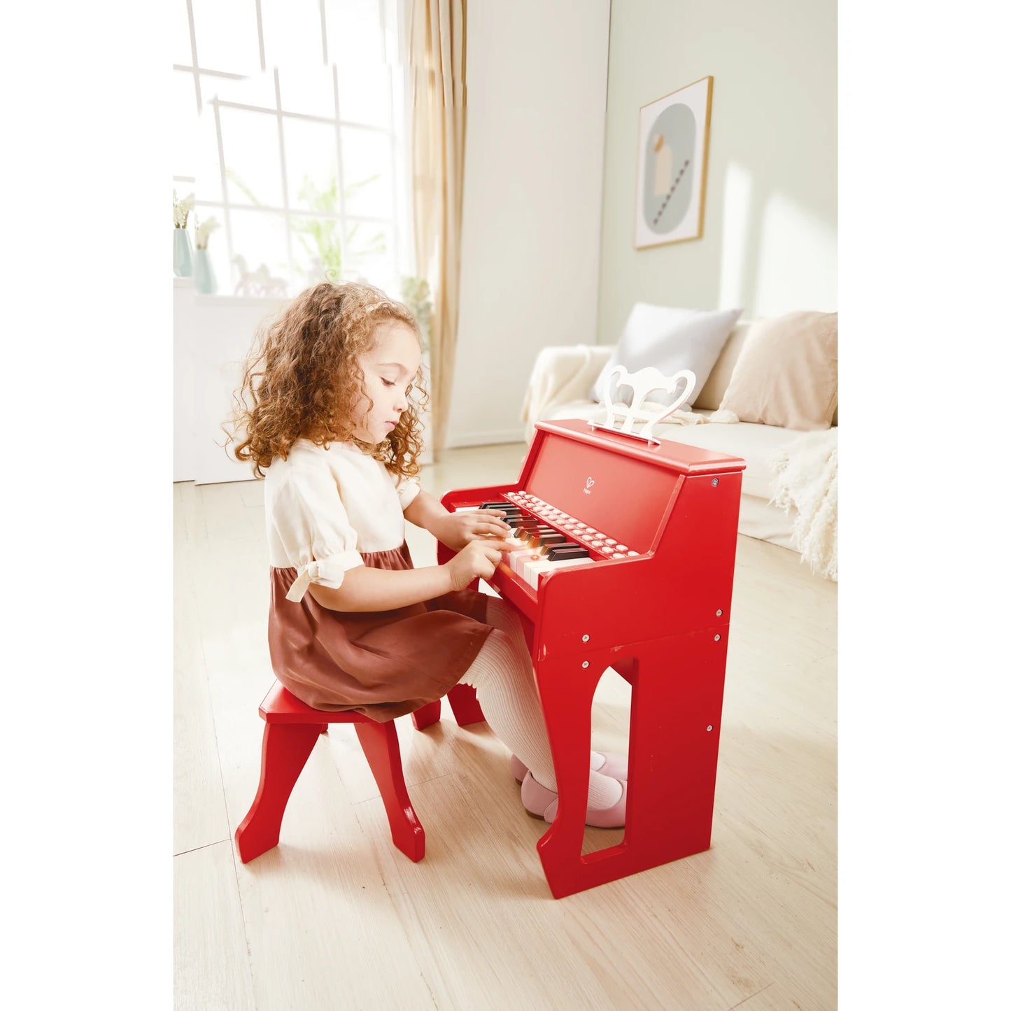 Learn With Electric Piano With Stool - Hape MENA