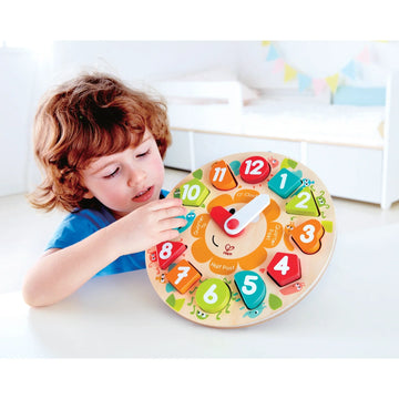 Chunky Clock Puzzle - Hape MENA