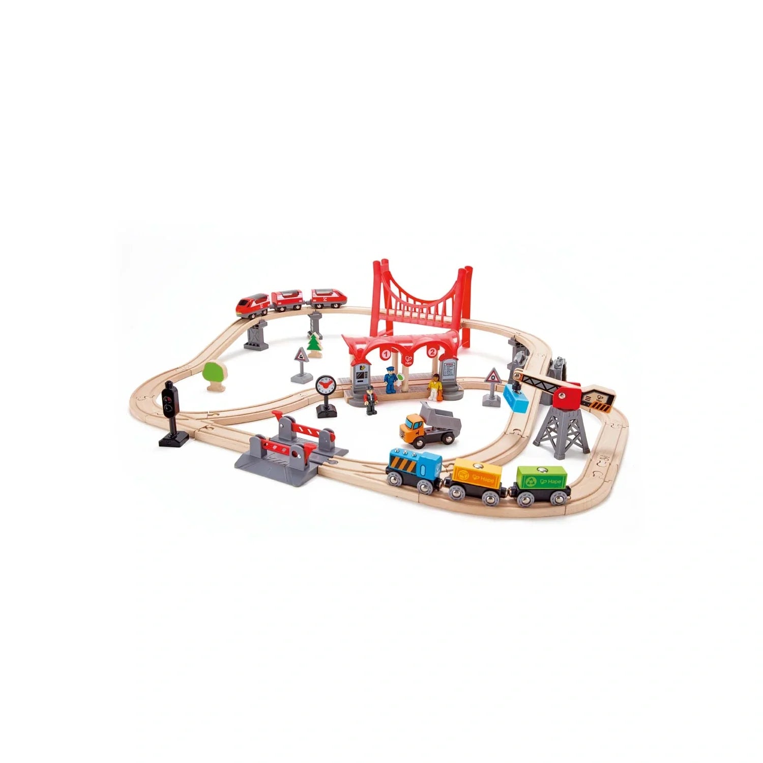 Busy City Rail Set - Hape MENA