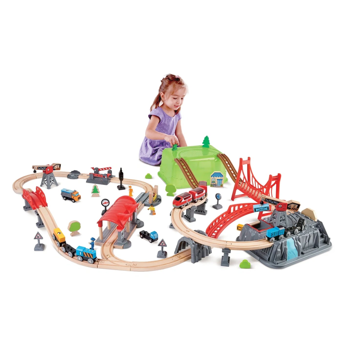 Busy City Rail Set - Hape MENA