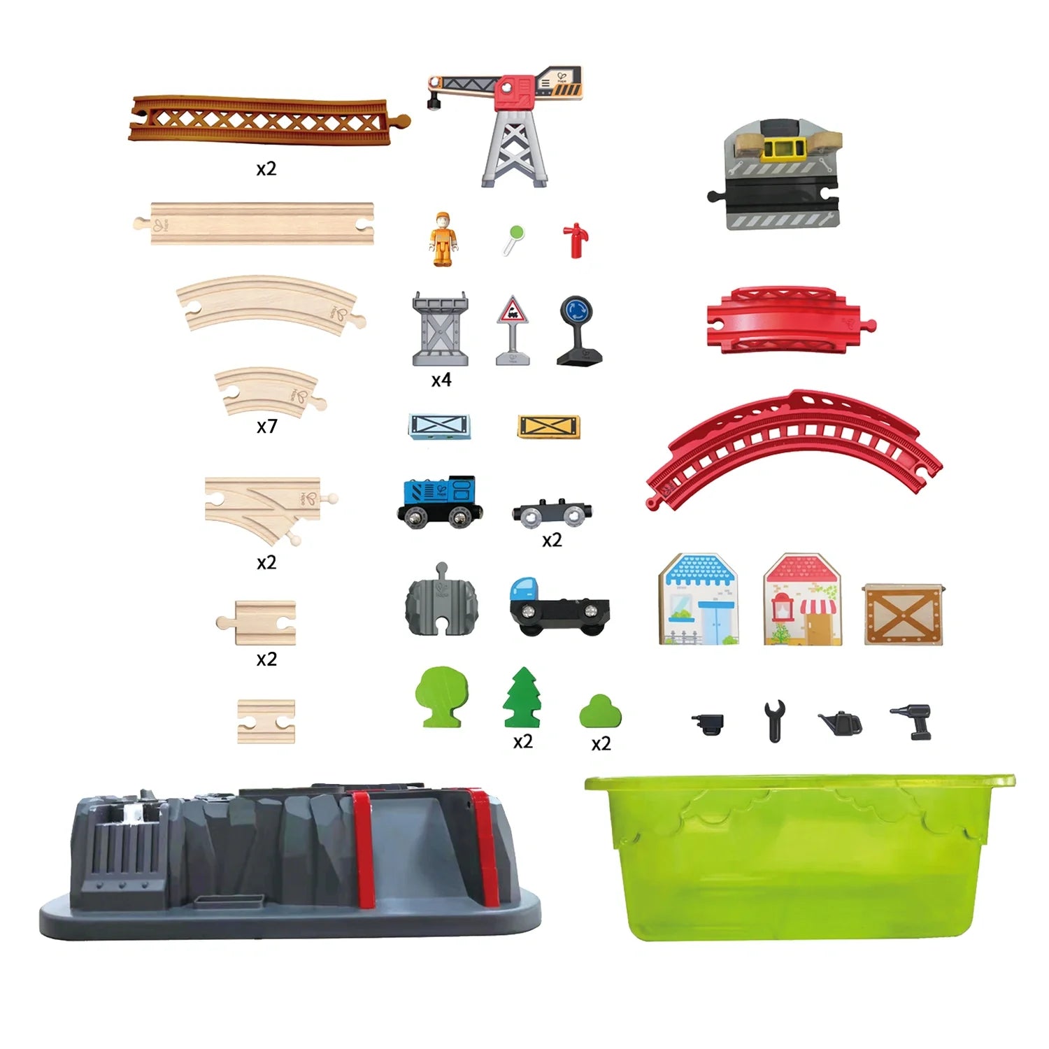 Railway Bucket Builder Set - Hape MENA