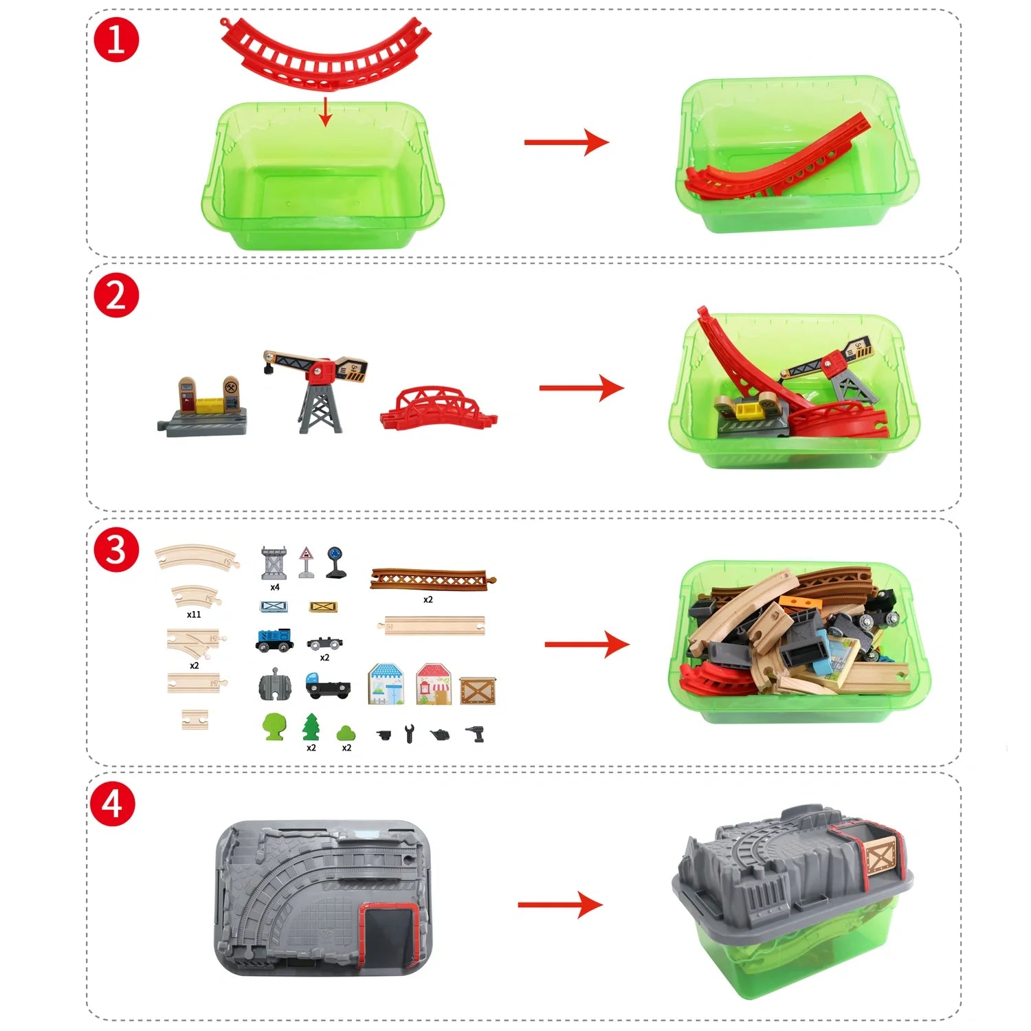 Railway Bucket Builder Set - Hape MENA