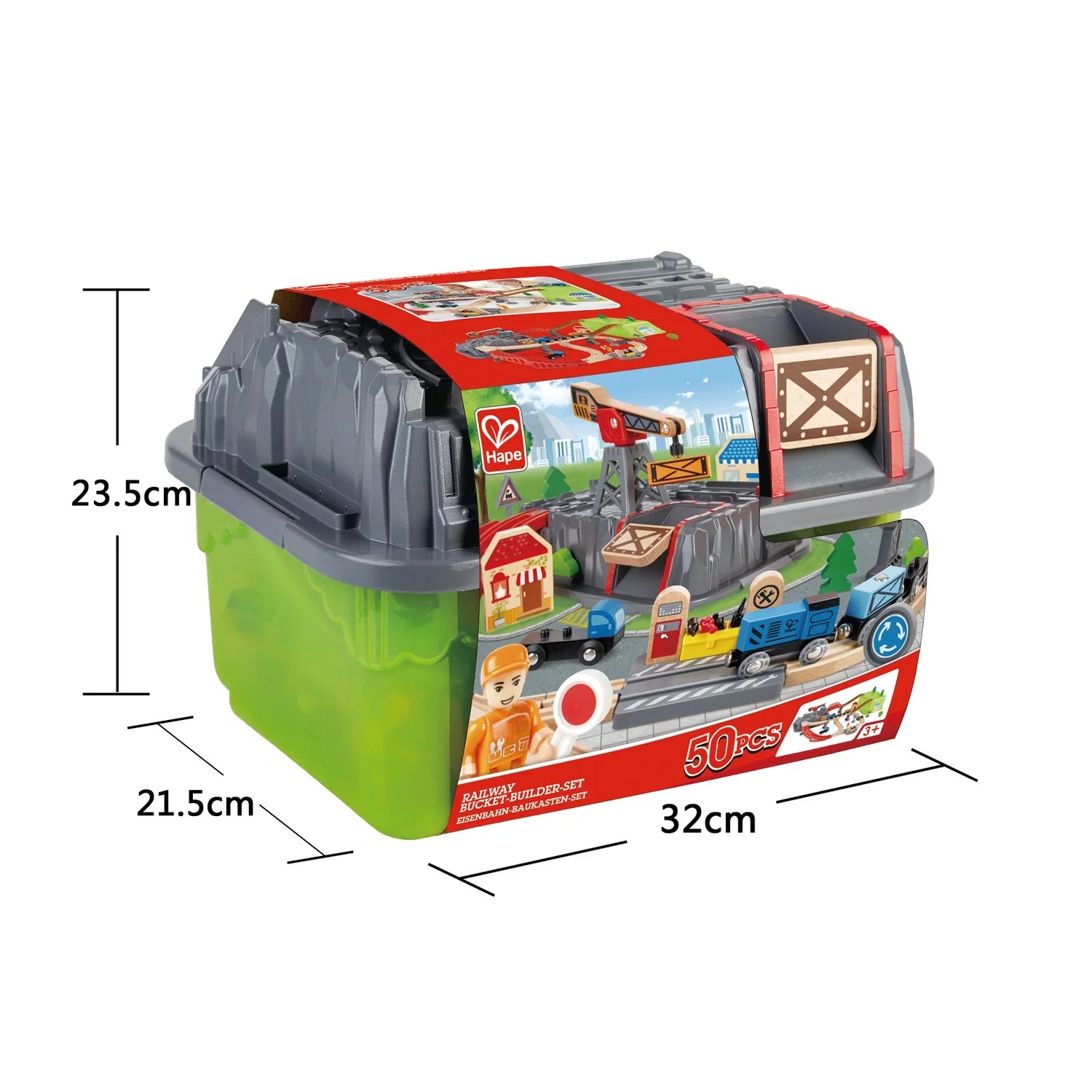 Railway Bucket Builder Set - Hape MENA