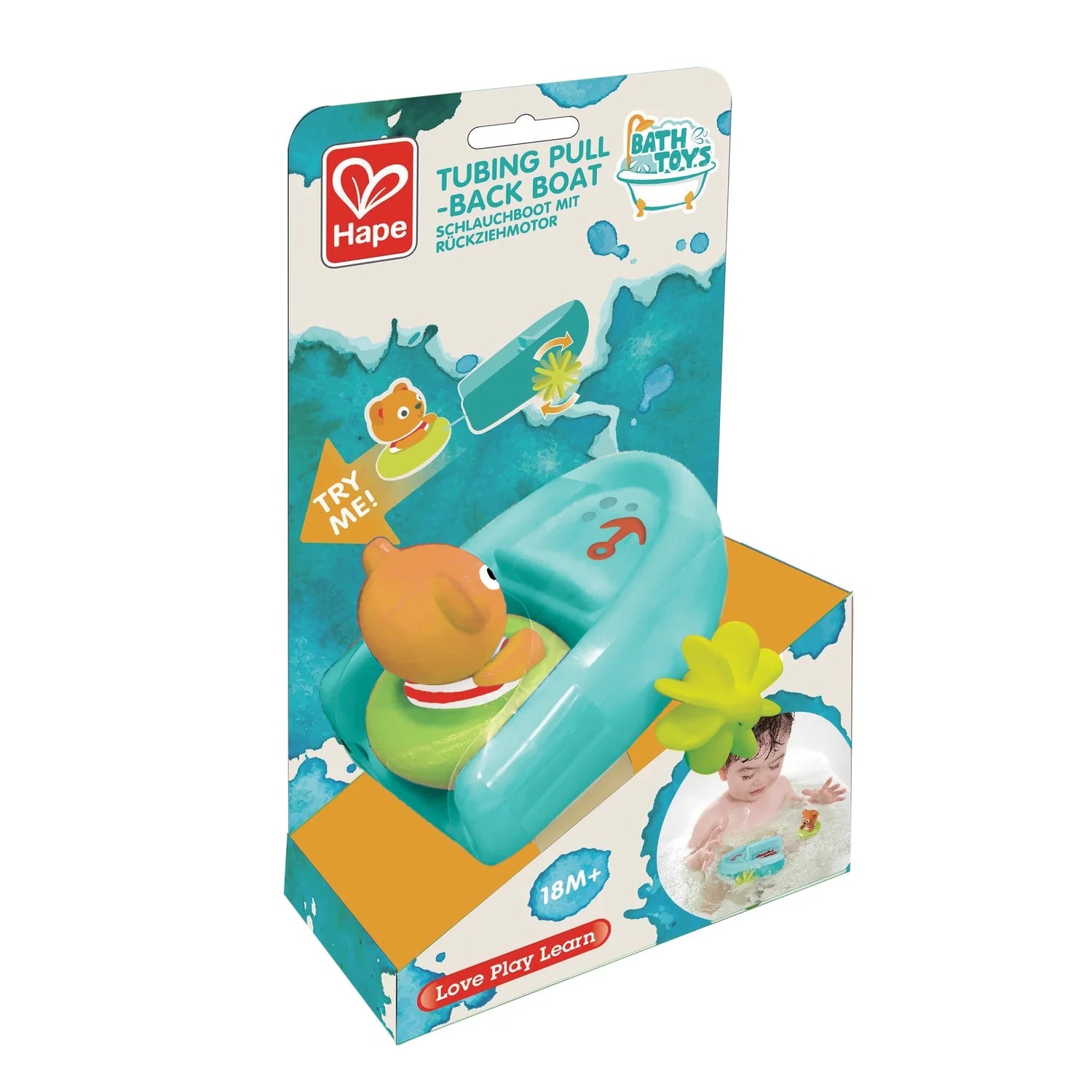 Tubing Pull-back Boat - Hape MENA