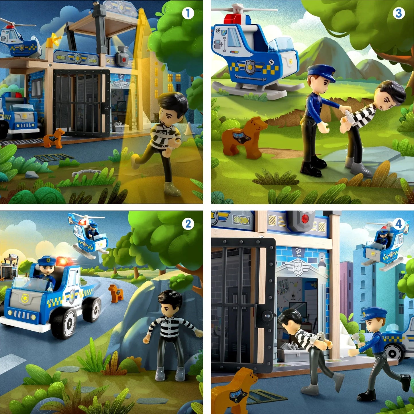 Metro Police Dept Playset - Hape MENA