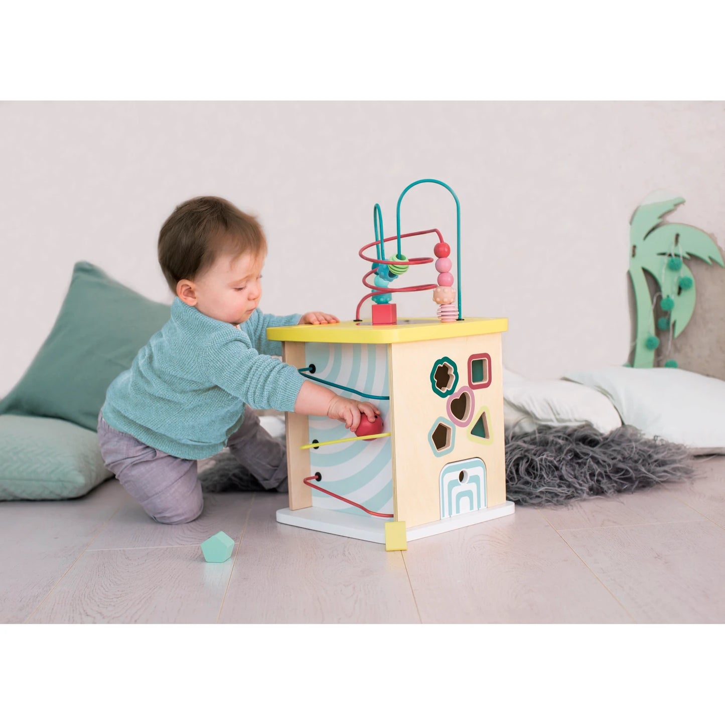 Wooden Multi - Activity Cube