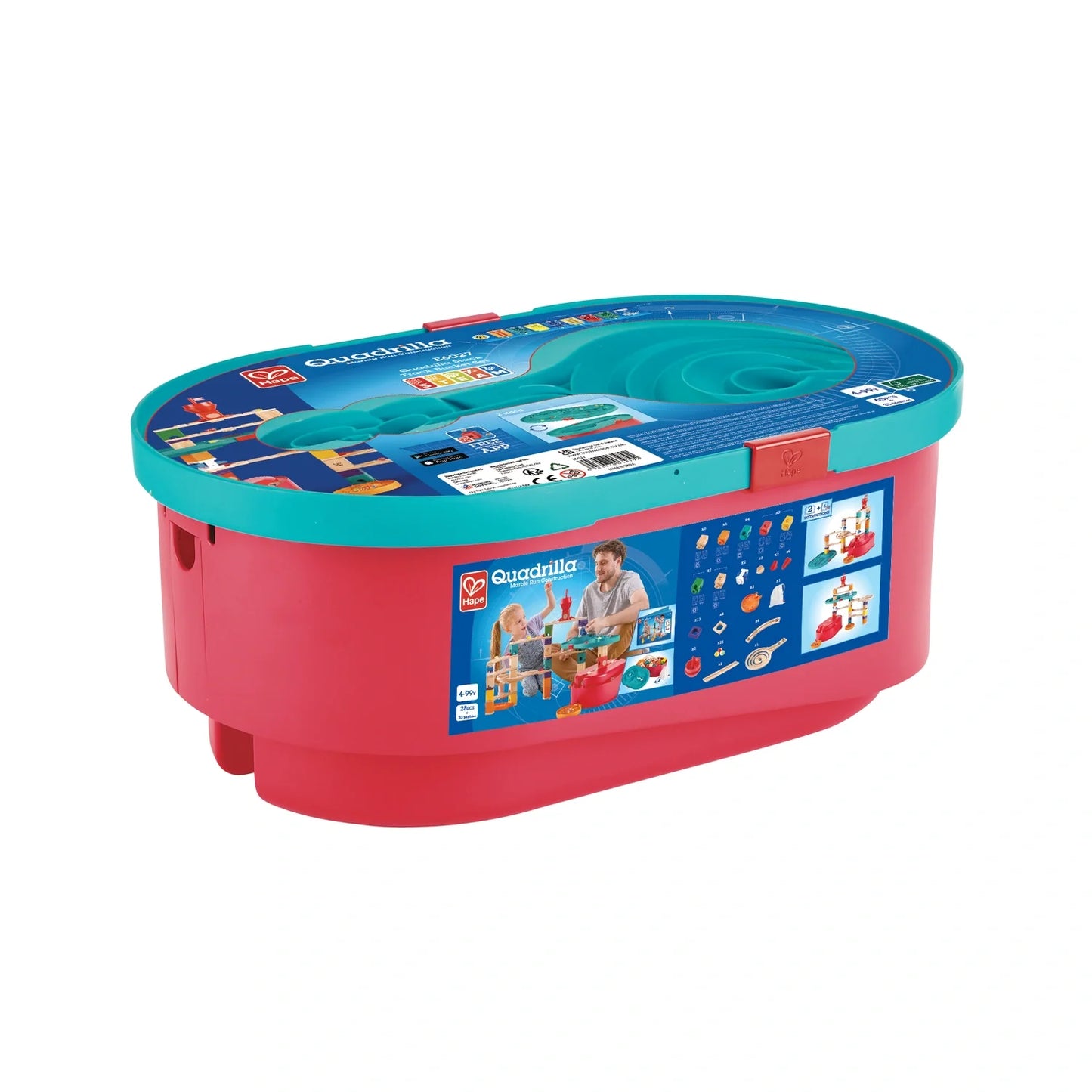 Quadrilla Stack Track Bucket Set - Hape MENA