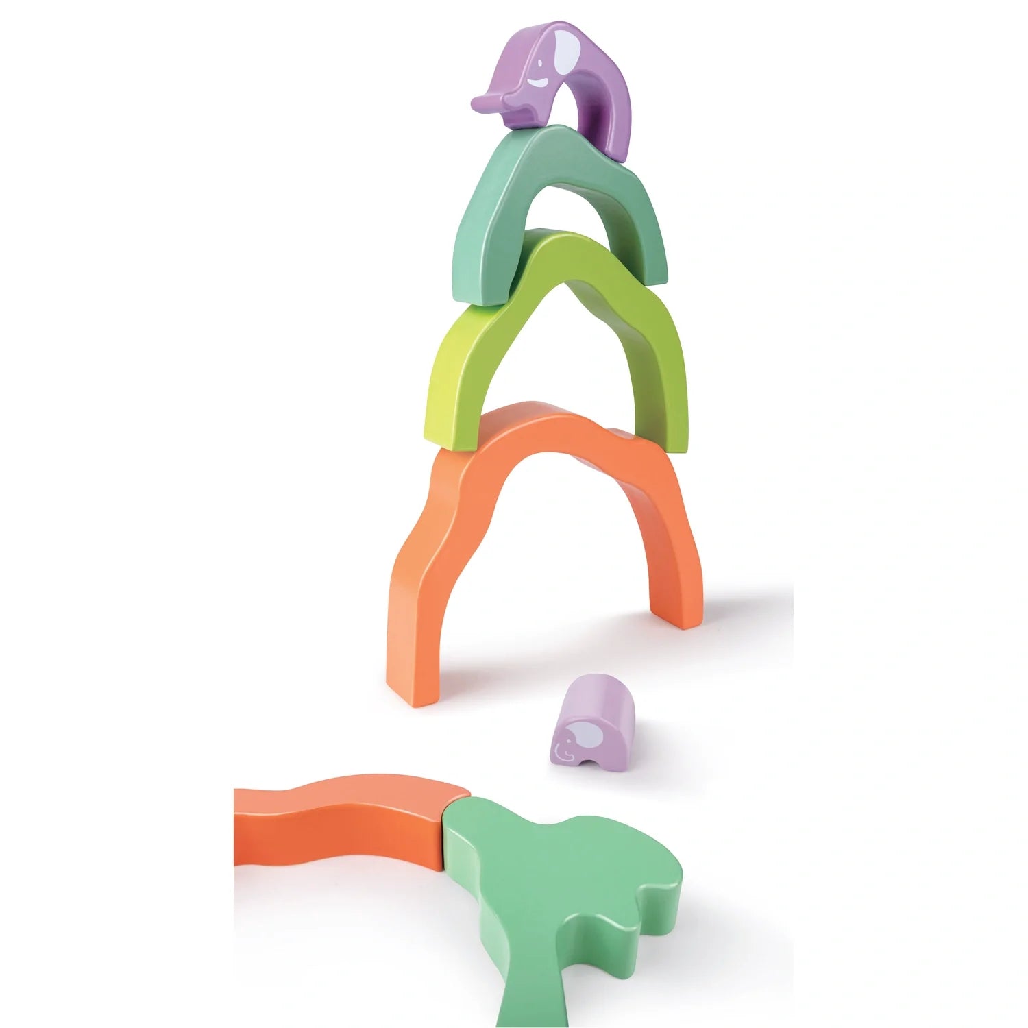 Safari Elephant Stacking Blocks - Hape MENA