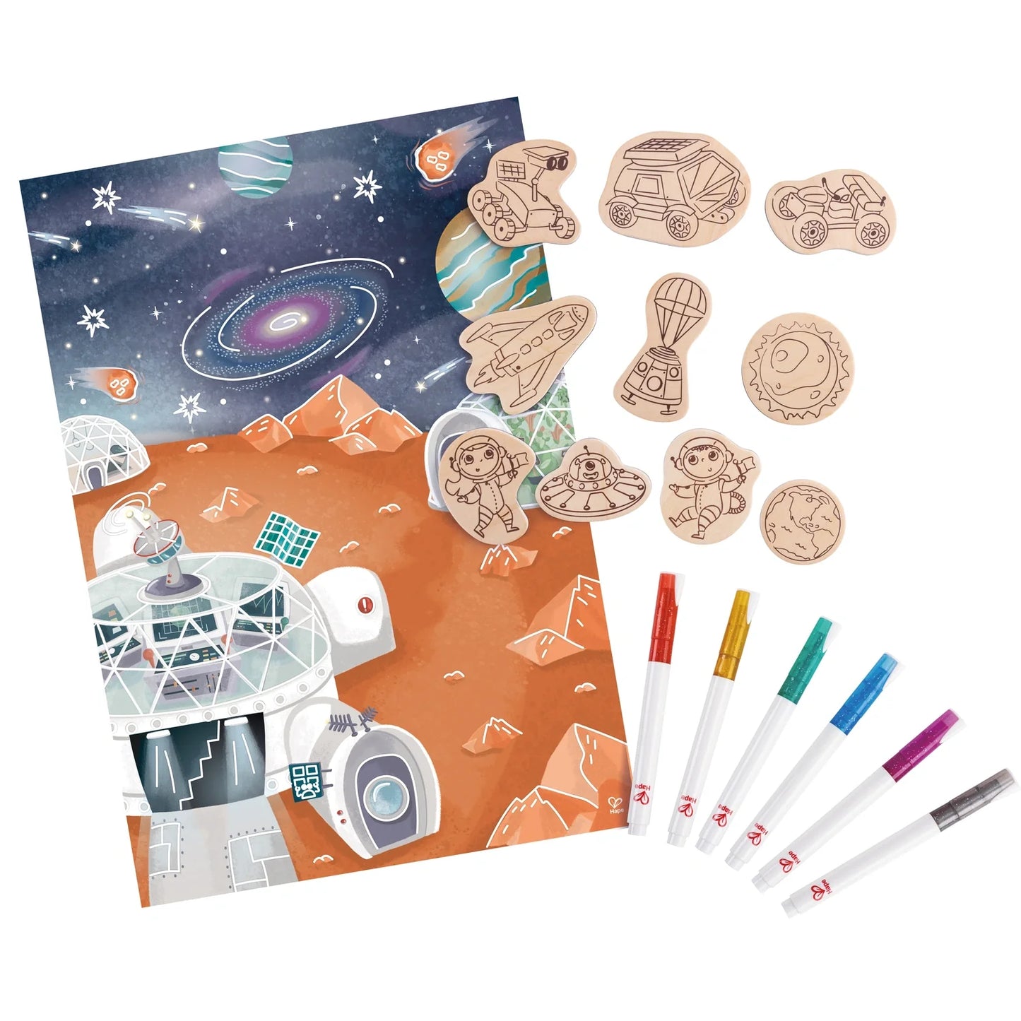 Mars Space Life, Storytelling DIY Magnets - Hape MENA