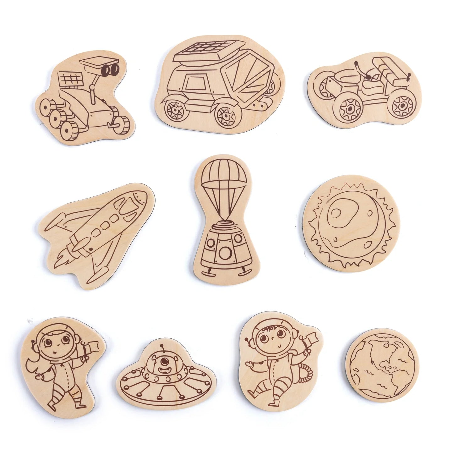 Mars Space Life, Storytelling DIY Magnets - Hape MENA