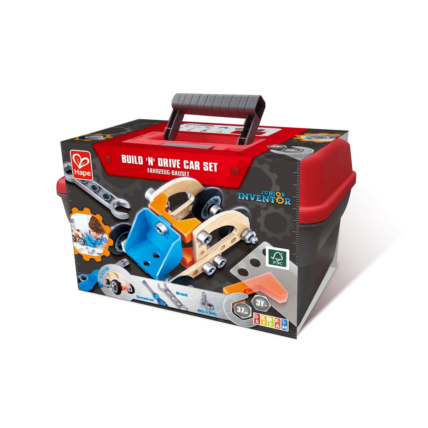 Build 'n' Drive Car Set - Hape MENA