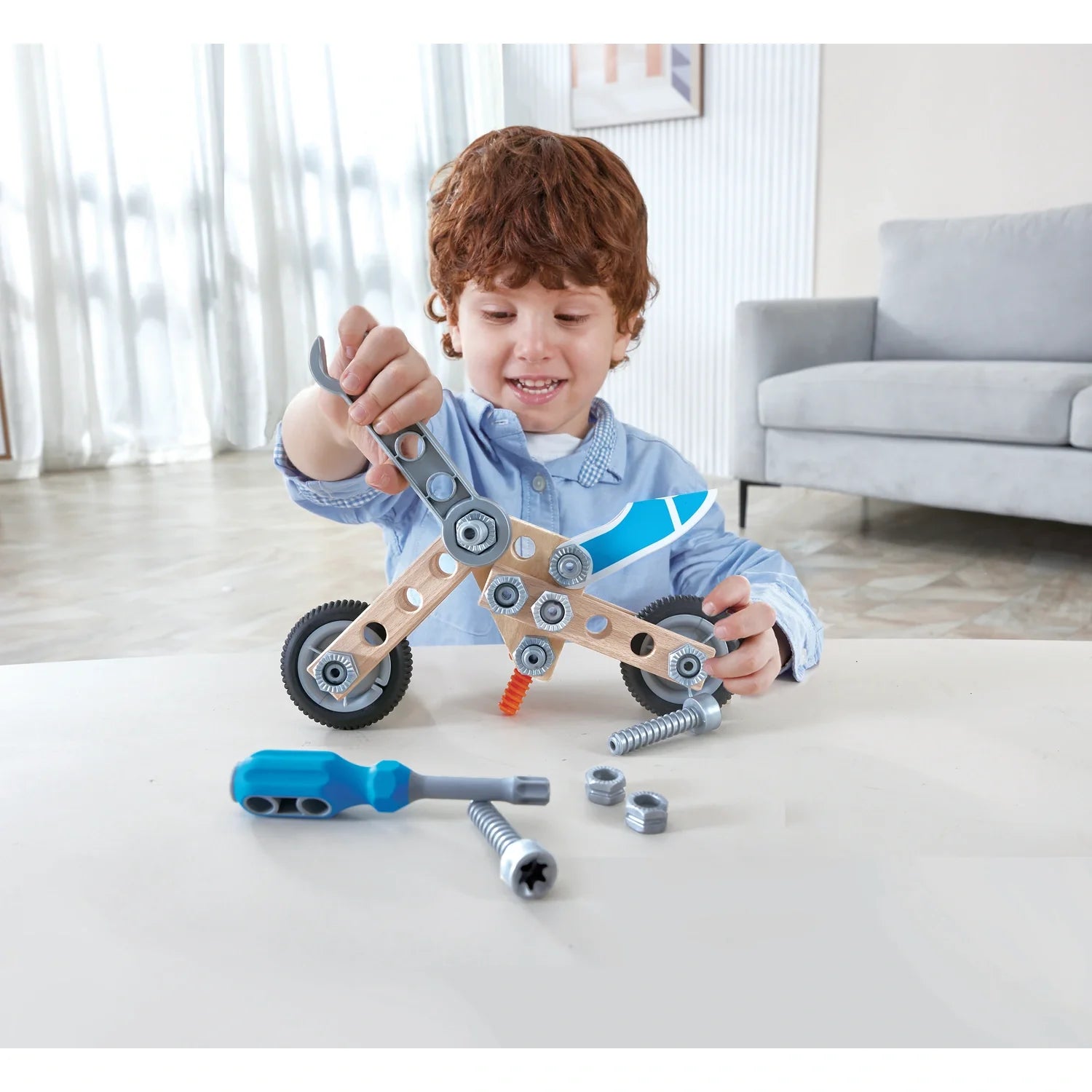 Build 'N' Drive Motorbike Set - Hape MENA