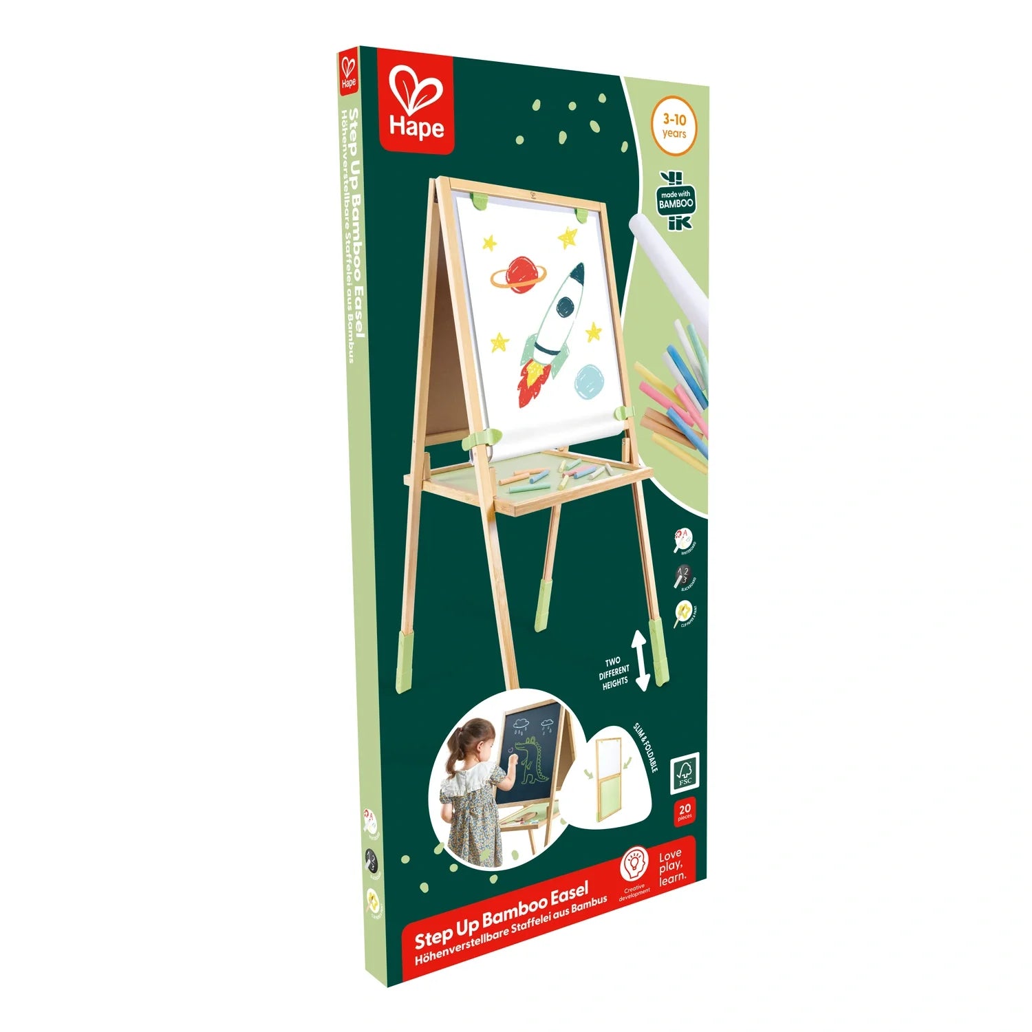 Step Up Bamboo Easel - Hape MENA