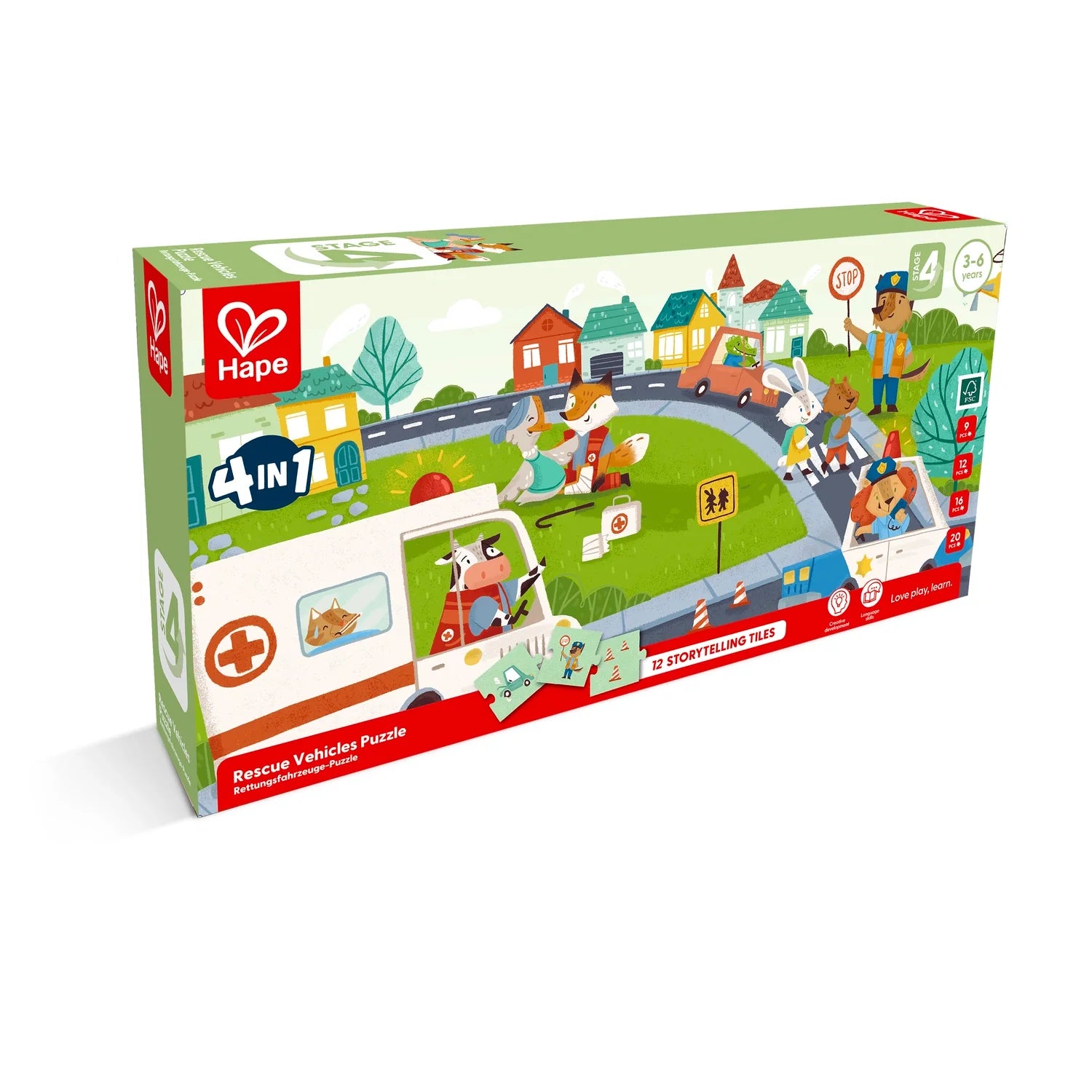 Rescue Vehicles Puzzle - Hape MENA