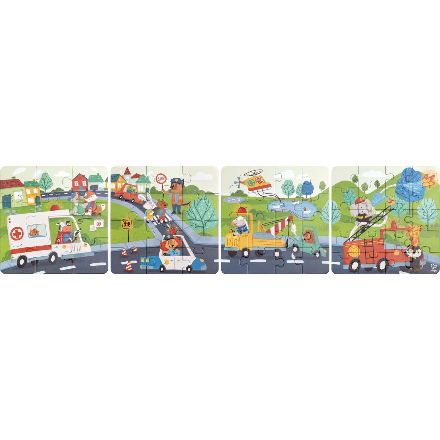 Rescue Vehicles Puzzle - Hape MENA