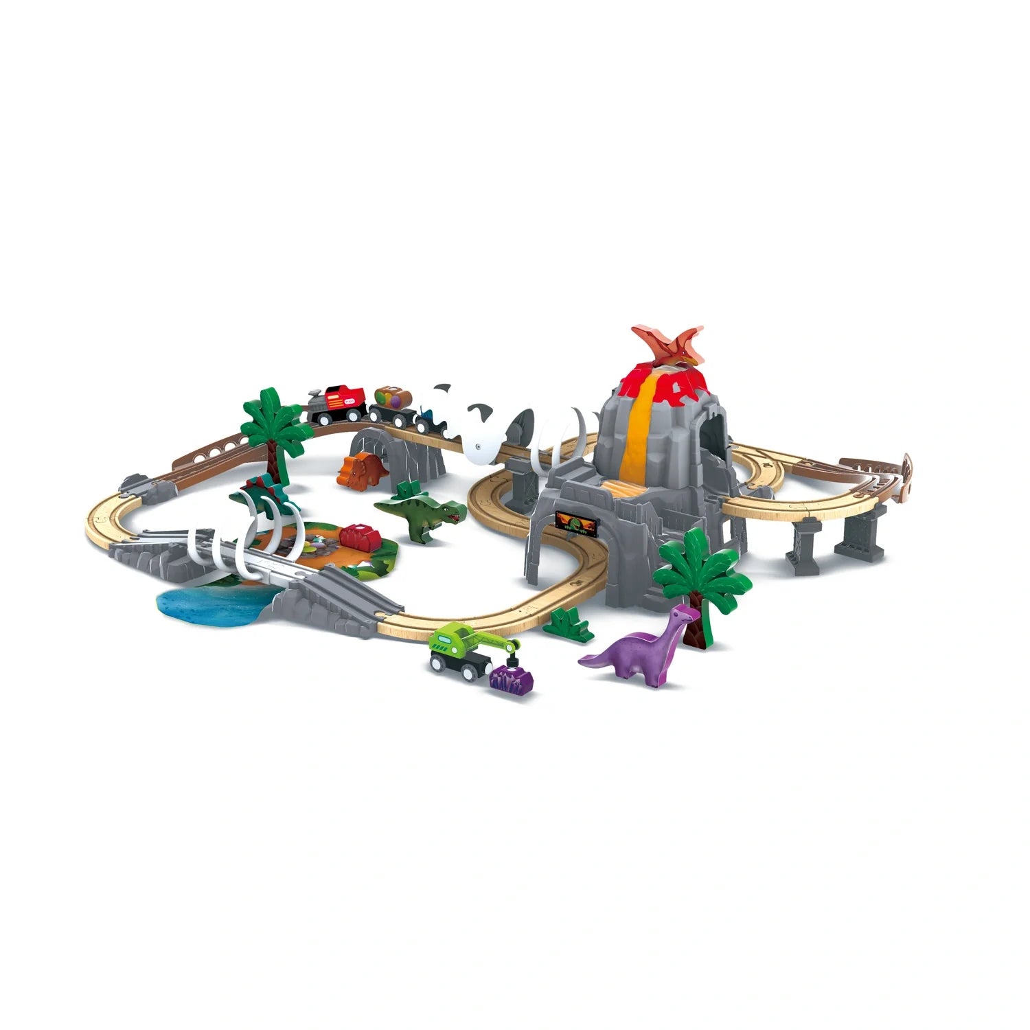 Dino Railway Adventure Set - Hape MENA