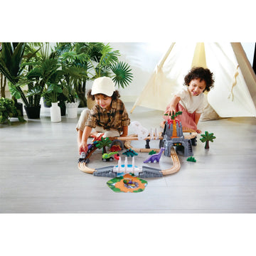 Dino Railway Adventure Set - Hape MENA