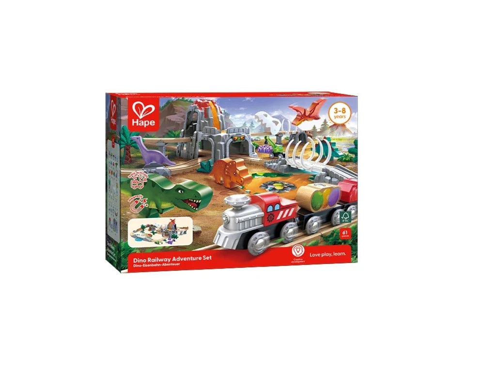 Dino Railway Adventure Set - Hape MENA