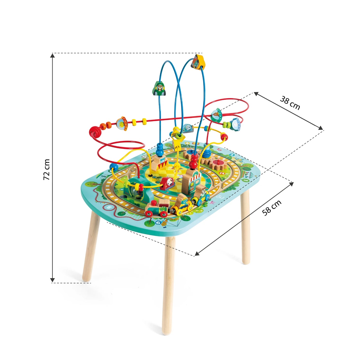 Twisting Railway Maze Table