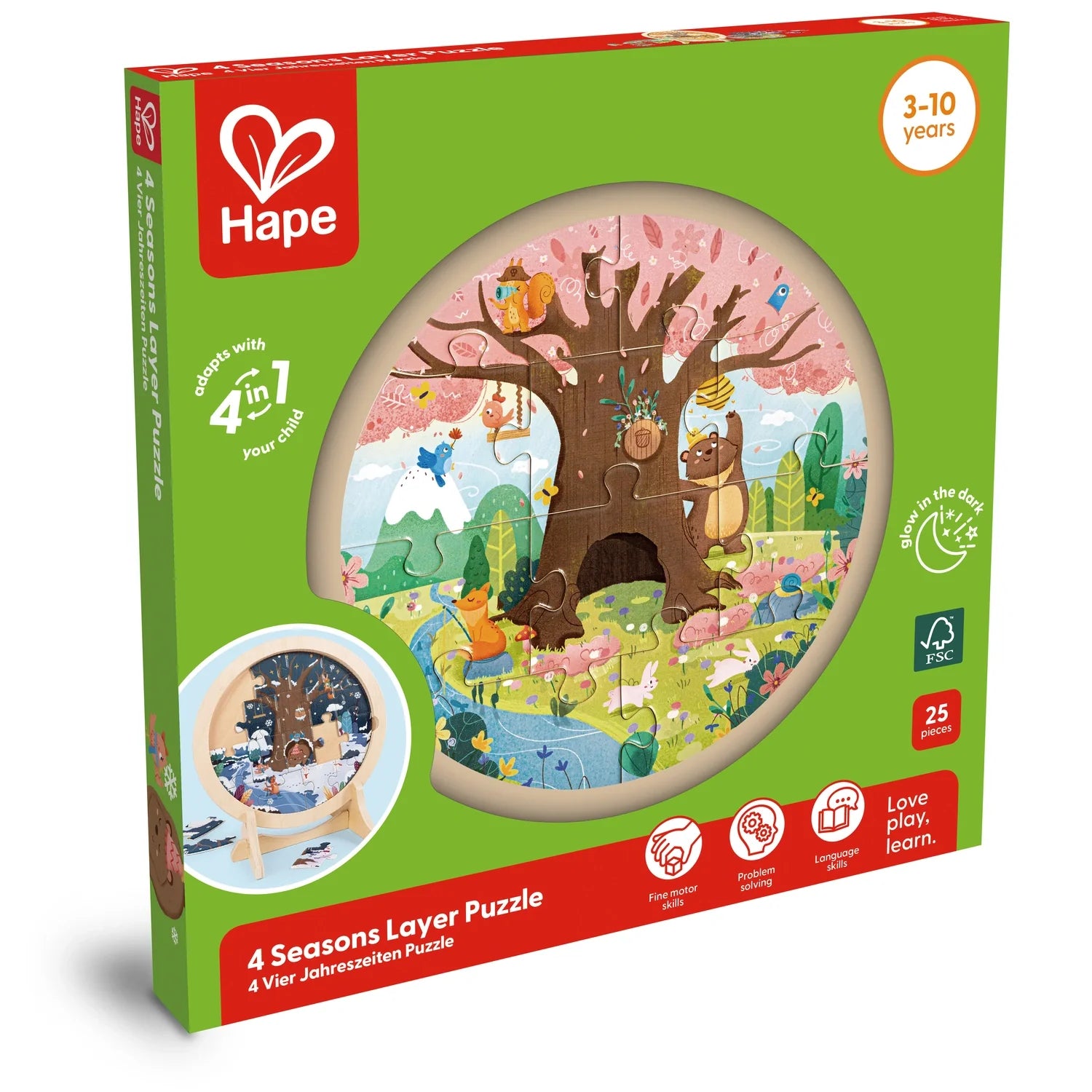 4-Seasons layer Puzzle - Hape MENA