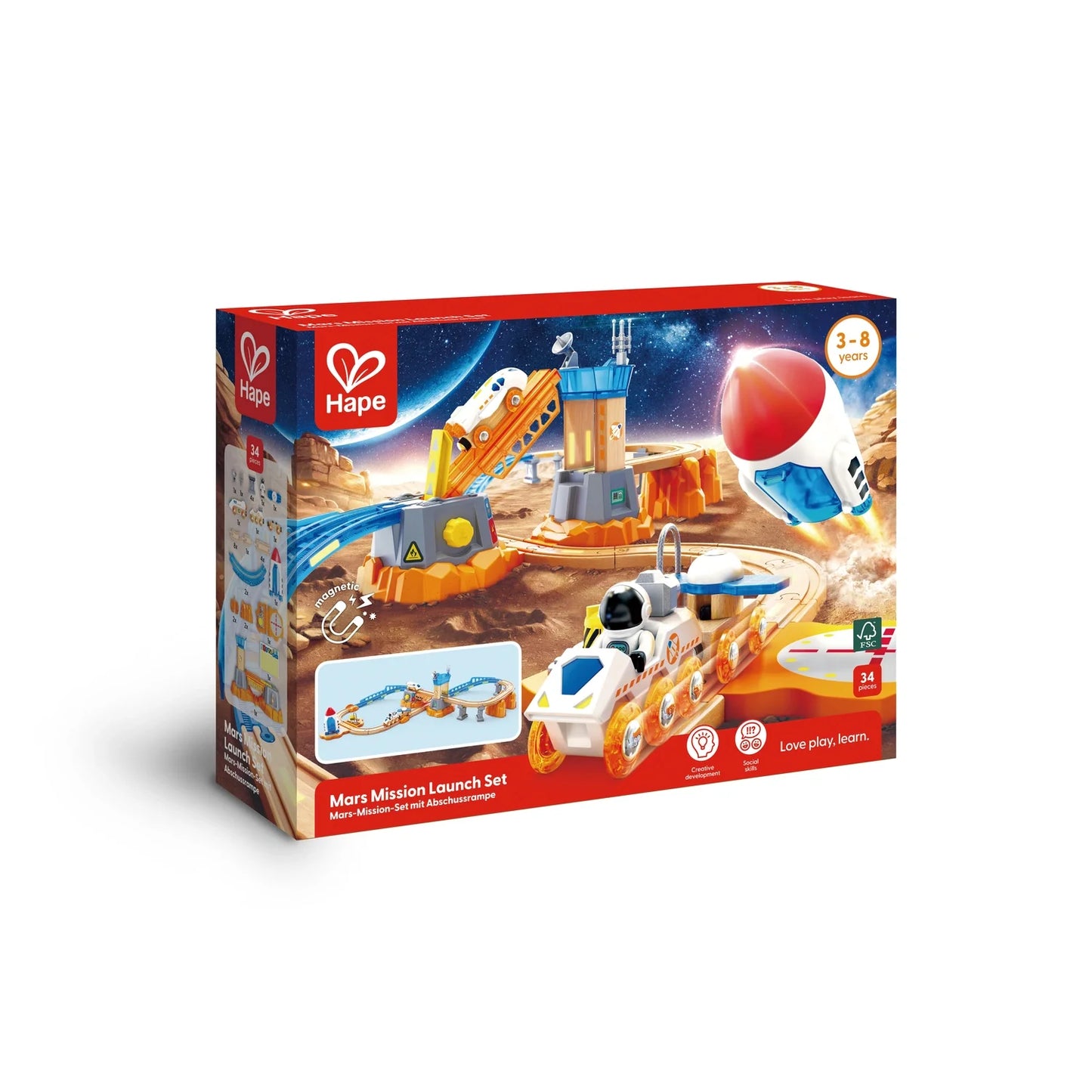 Mars Launch Rail Set - Hape MENA