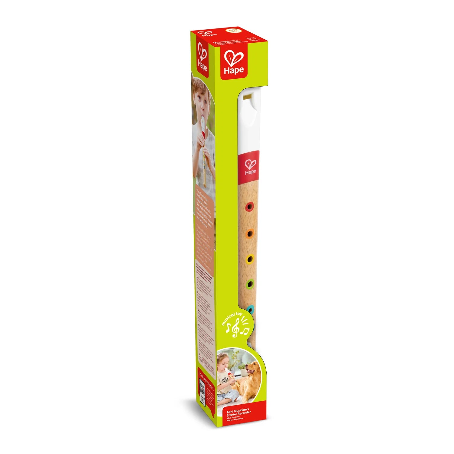 Hape children's toy packaging on a white background