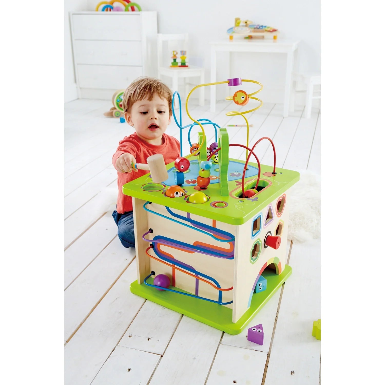 Country Critters Play Cube – Educational Wooden Toy for Toddlers