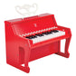 25-key electric piano with light-up keys, in black color, designed for children.