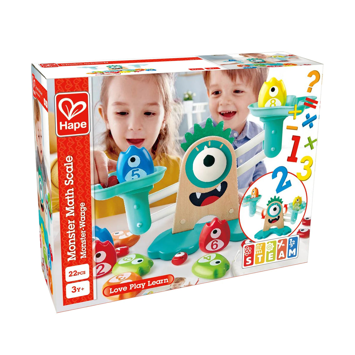 Monster Math Scale Monster Math Scale – Fun Learning Toy for Kids, Add & Subtract – Hape