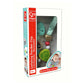 Hape Ladybug Pacifier Clip packaging on a white background