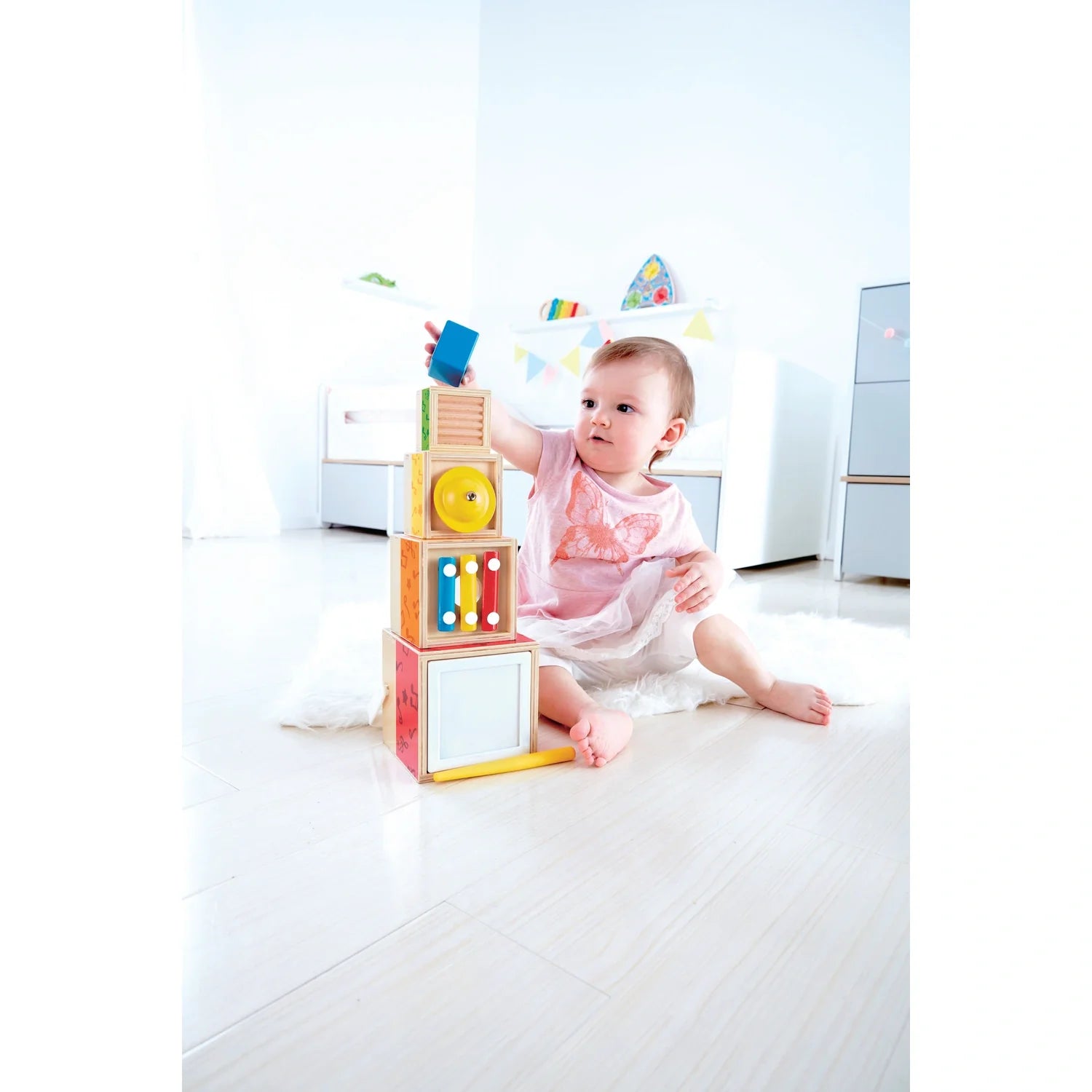 Multi Musical Block Set – Stackable Wooden Toys for Kids – Hape