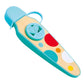Colorful toy resembling a remote control with a white background