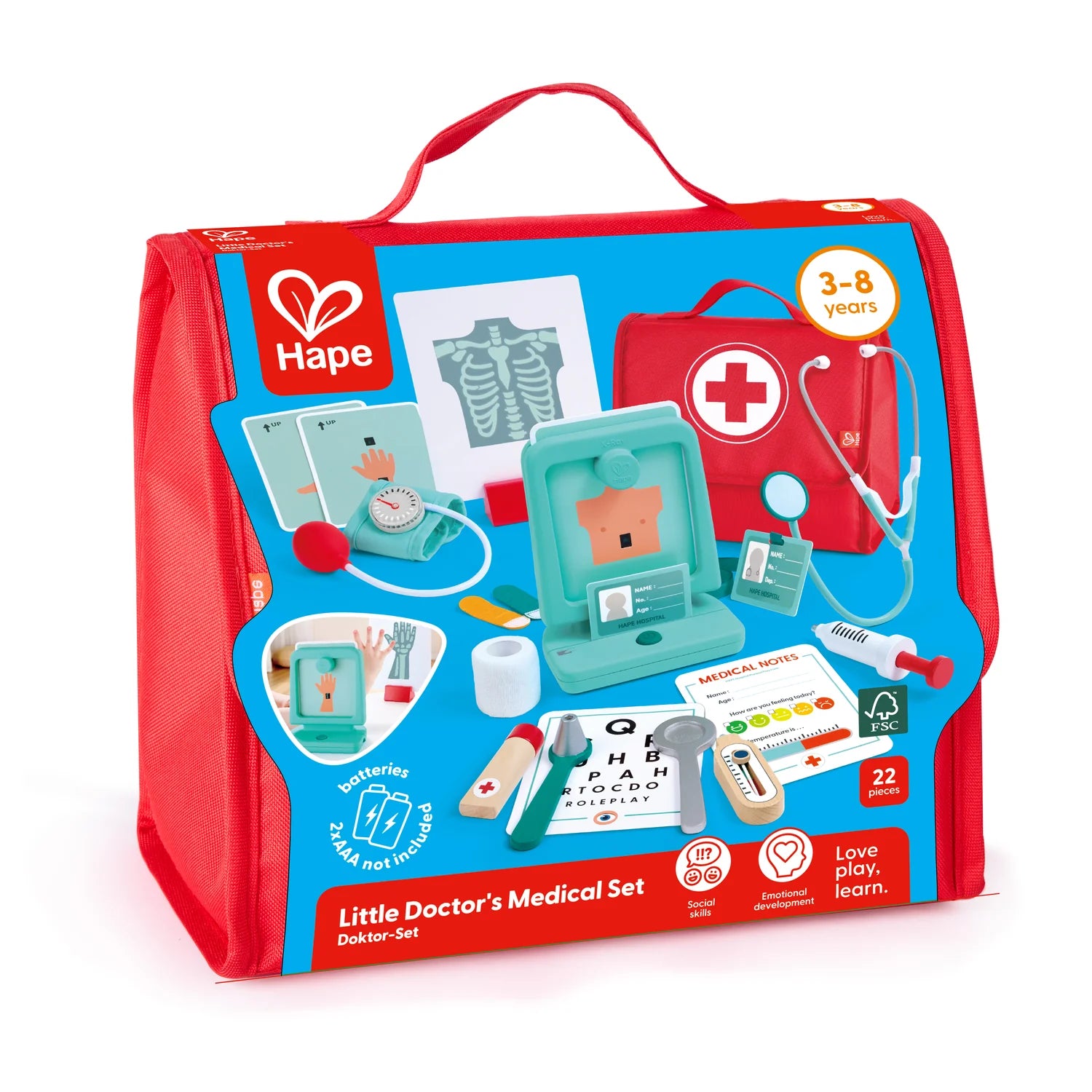 Hape Little Doctor's Medical Set packaging on a white background