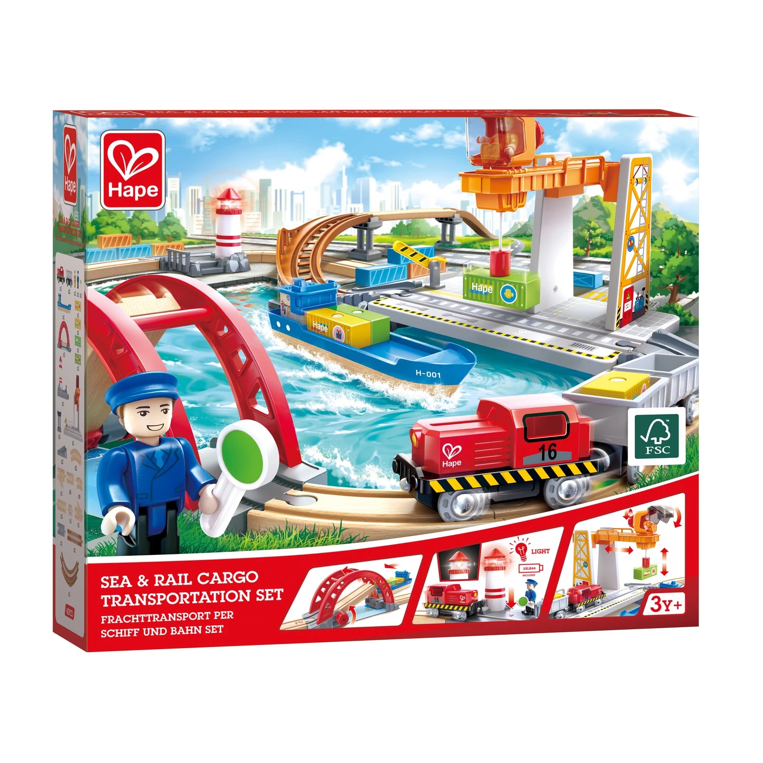 Sea & Rail Cargo Transportation Set - Hape MENA