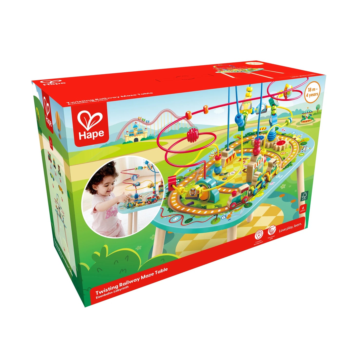 Twisting Railway Maze Table - Hape MENA